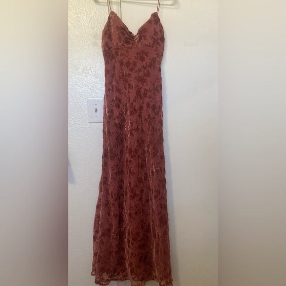 Anthropologie BHLDN x Jenny Yoo Rory Velvet Dress Gown - Picture 3 of 7